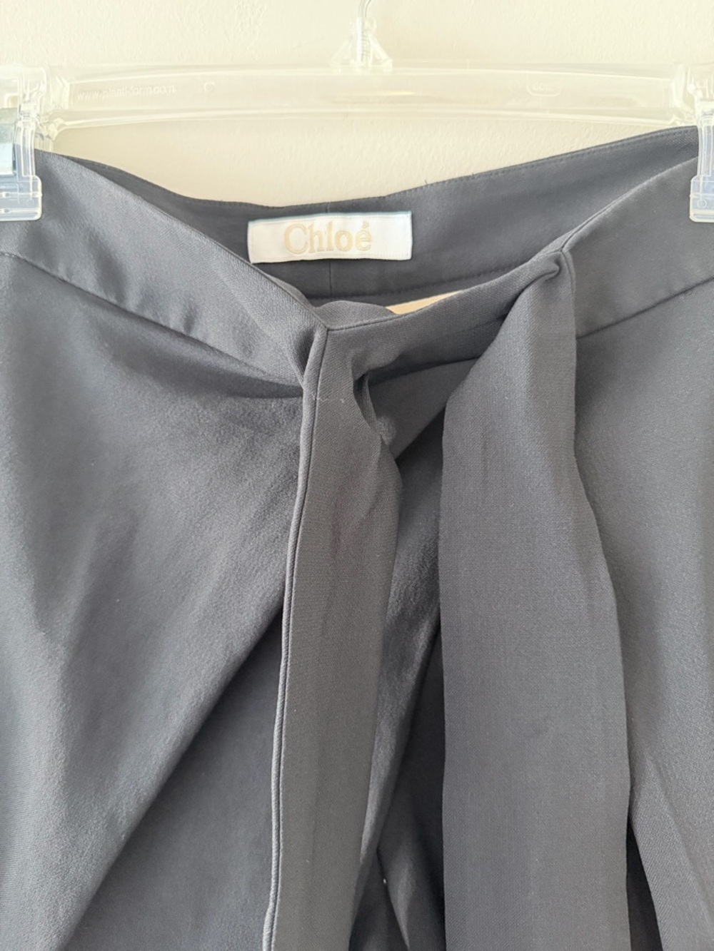 Chloe Women's Black Wrap Tie Pants